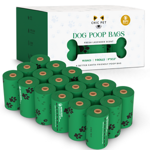 Premium Lavender Scented Poop Bags, All-Natural