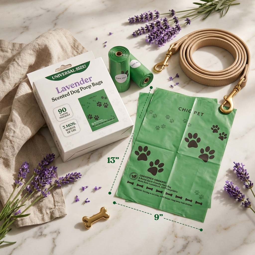 Lavender Scented Odor Eliminating Premium Waste Bags